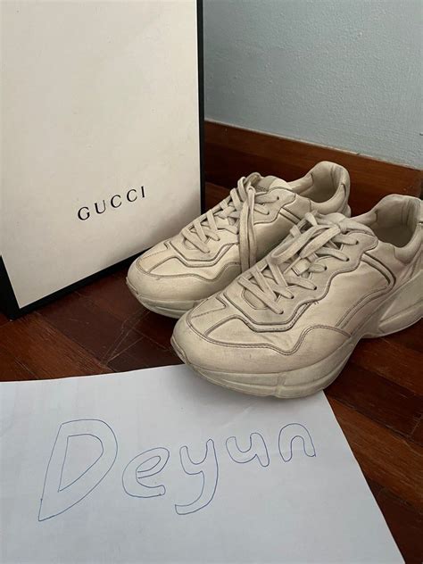 gucci rhyton distressed|gucci rhyton size fit.